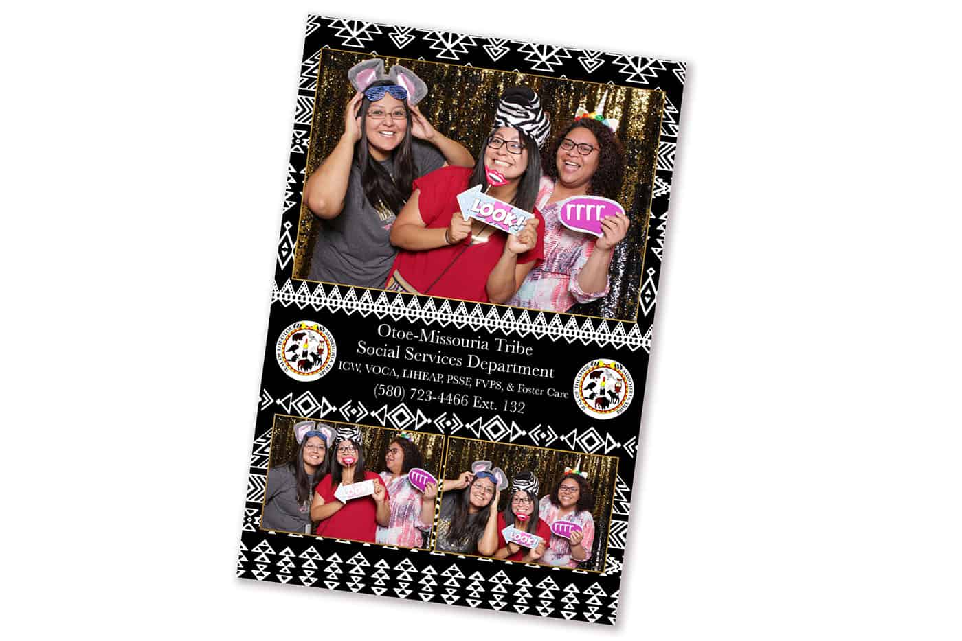 Indian Tribe Photo Booth Template