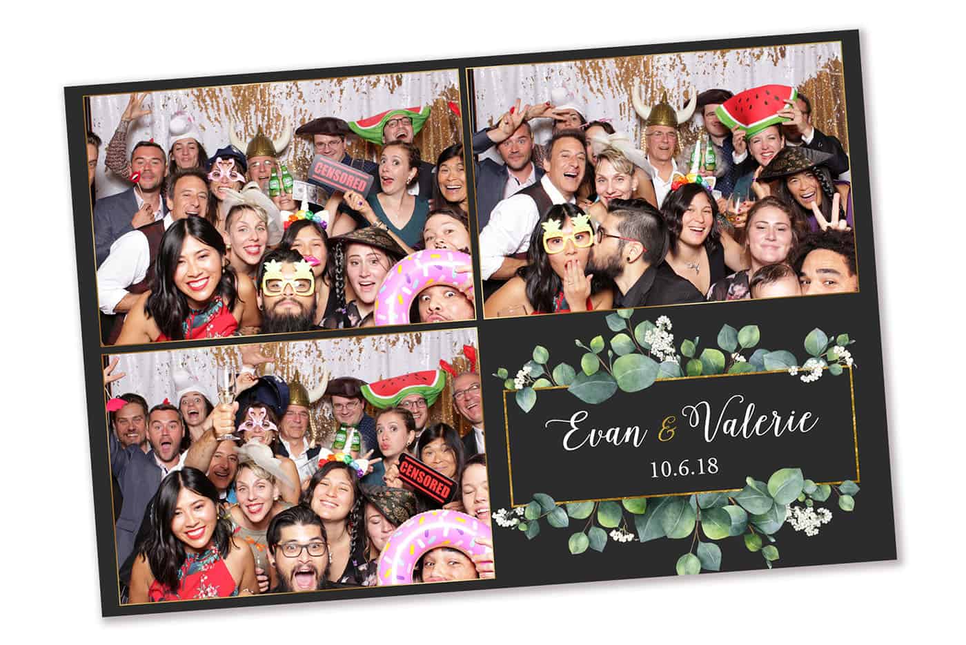 Dark Eucalyptus Photo Booth Template