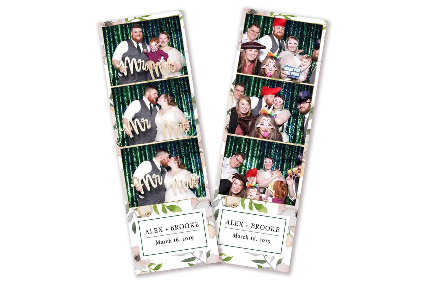 pink blossom photo booth template