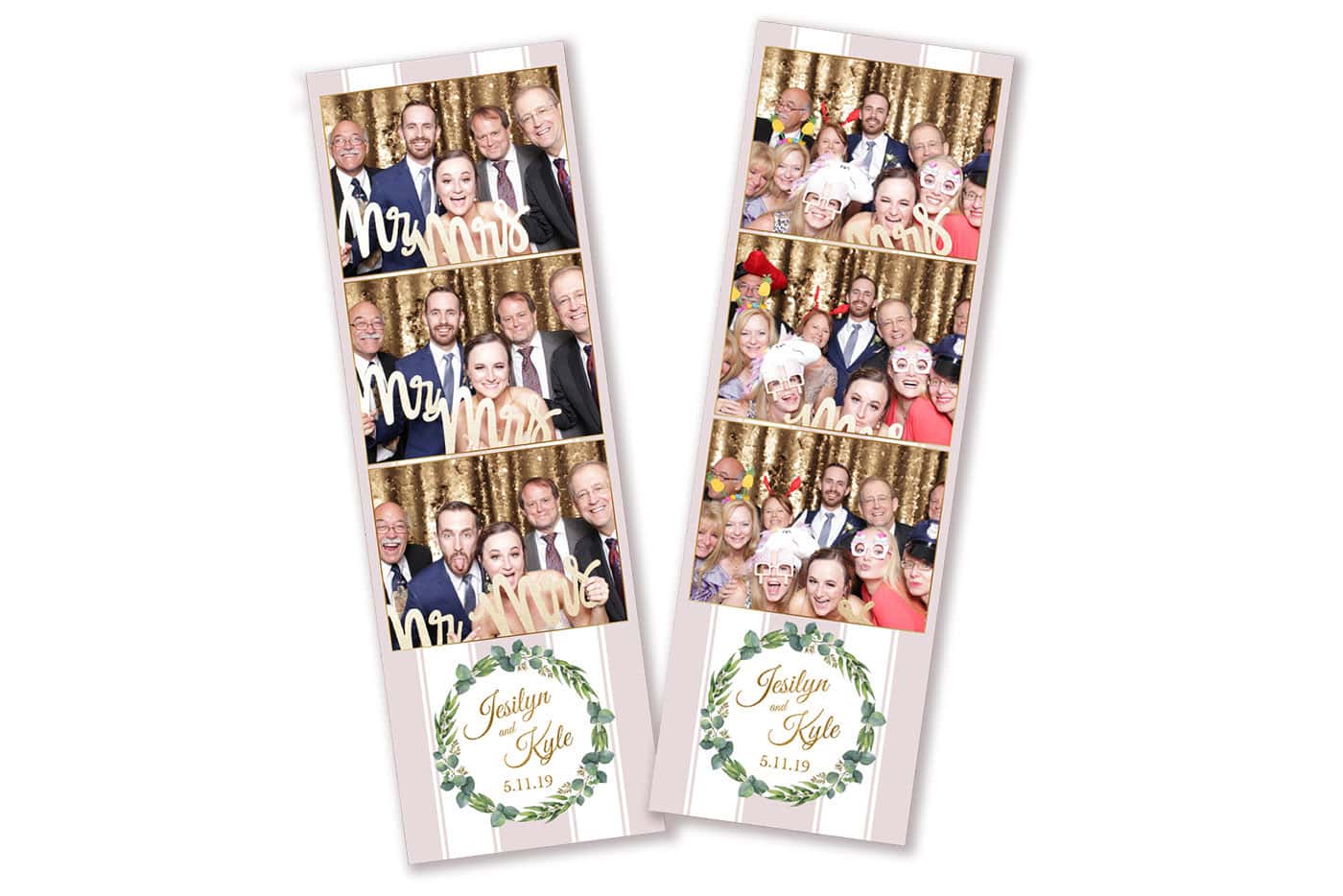 wedding wreath photo booth template