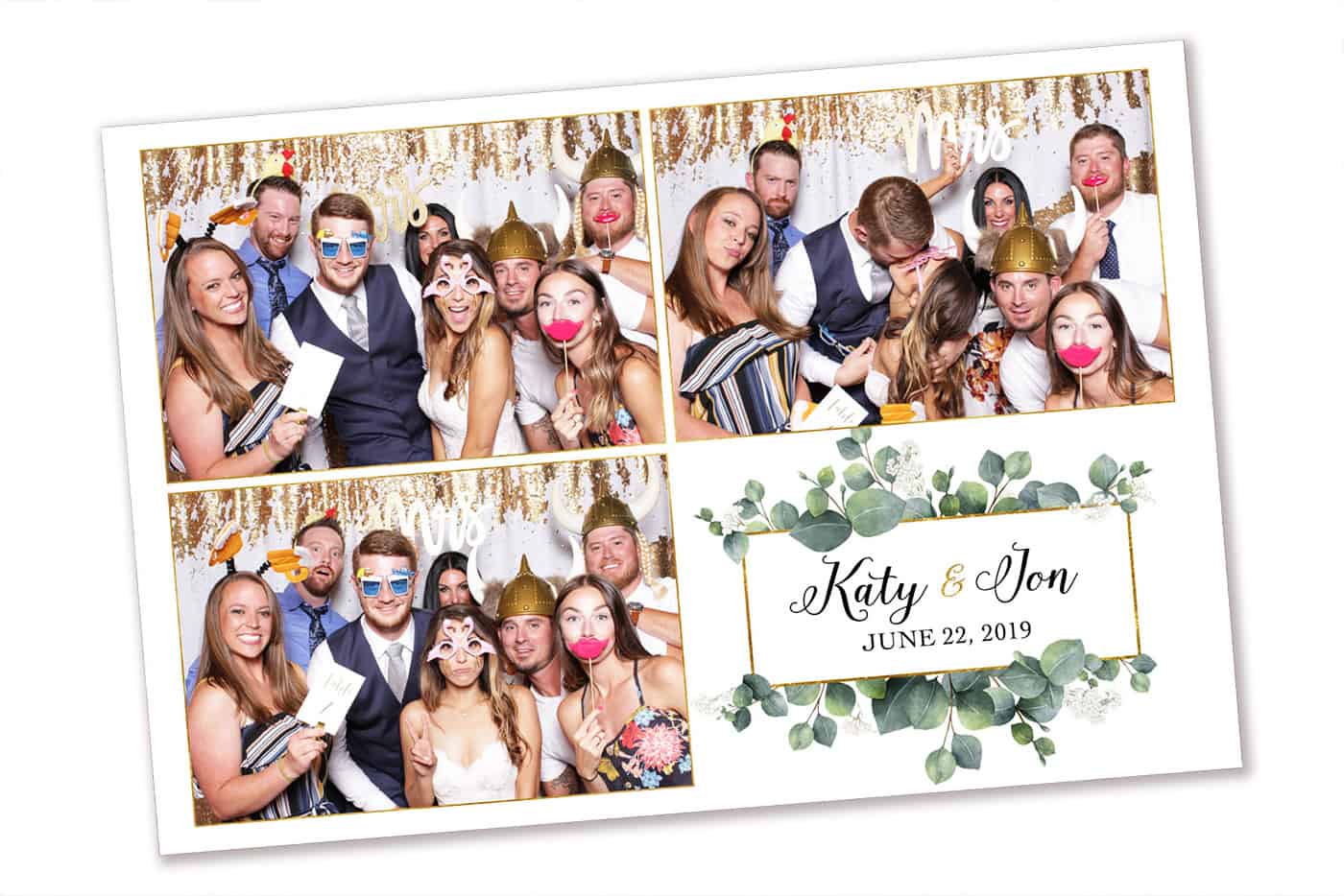 White Eucalyptus Photo Booth Template