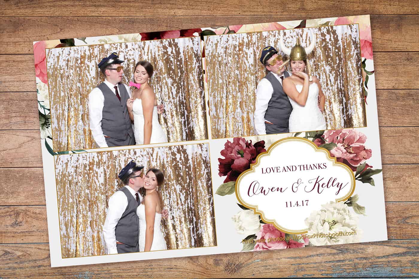 Marsala Photo Booth Template