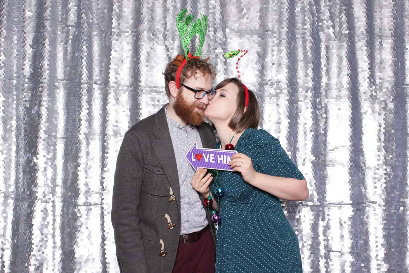 company Christmas party photo booth