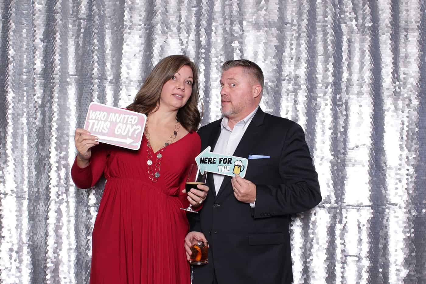 company Christmas party photo booth