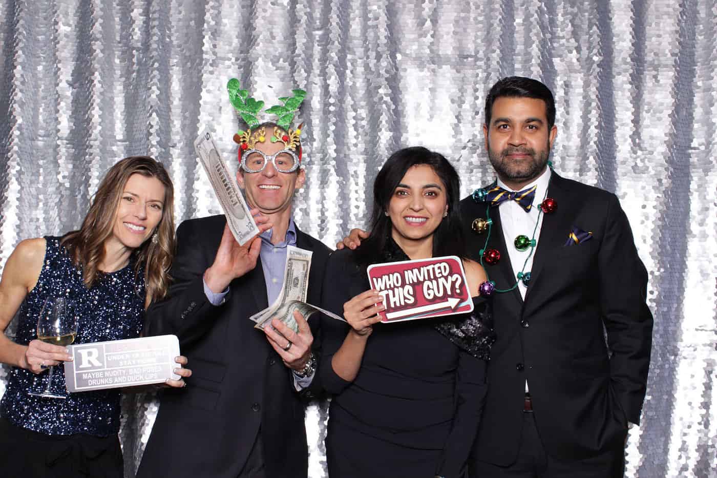 company Christmas party photo booth