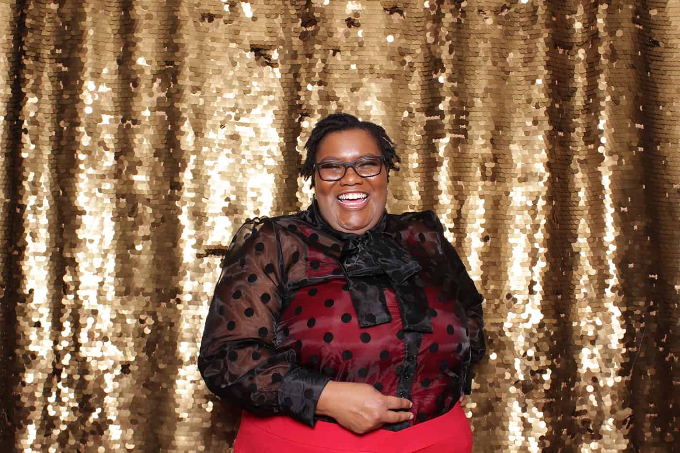 company Christmas party photo booth