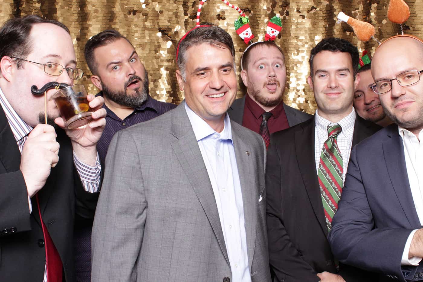 company party photo booth