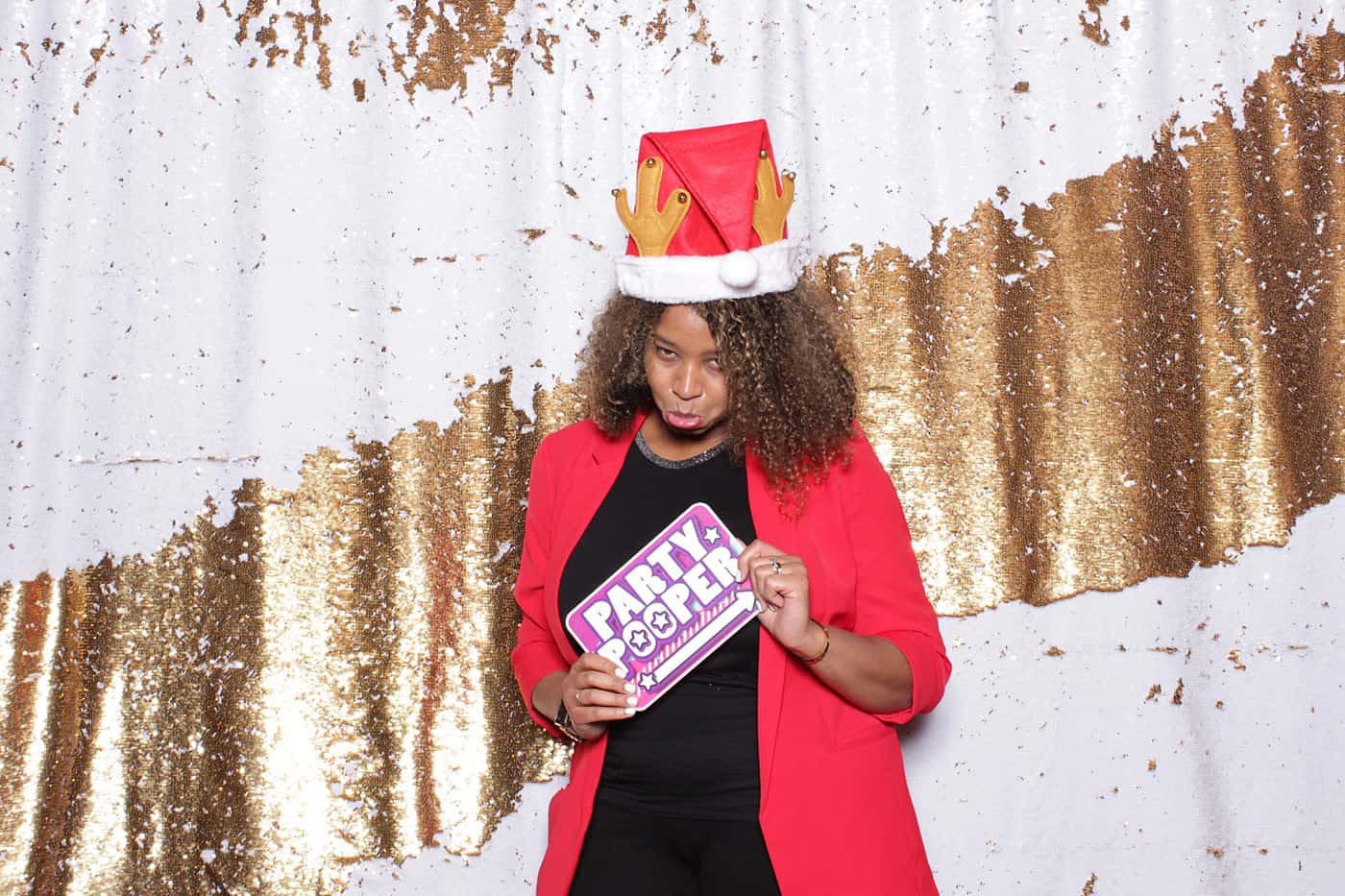 company Christmas party photo booth