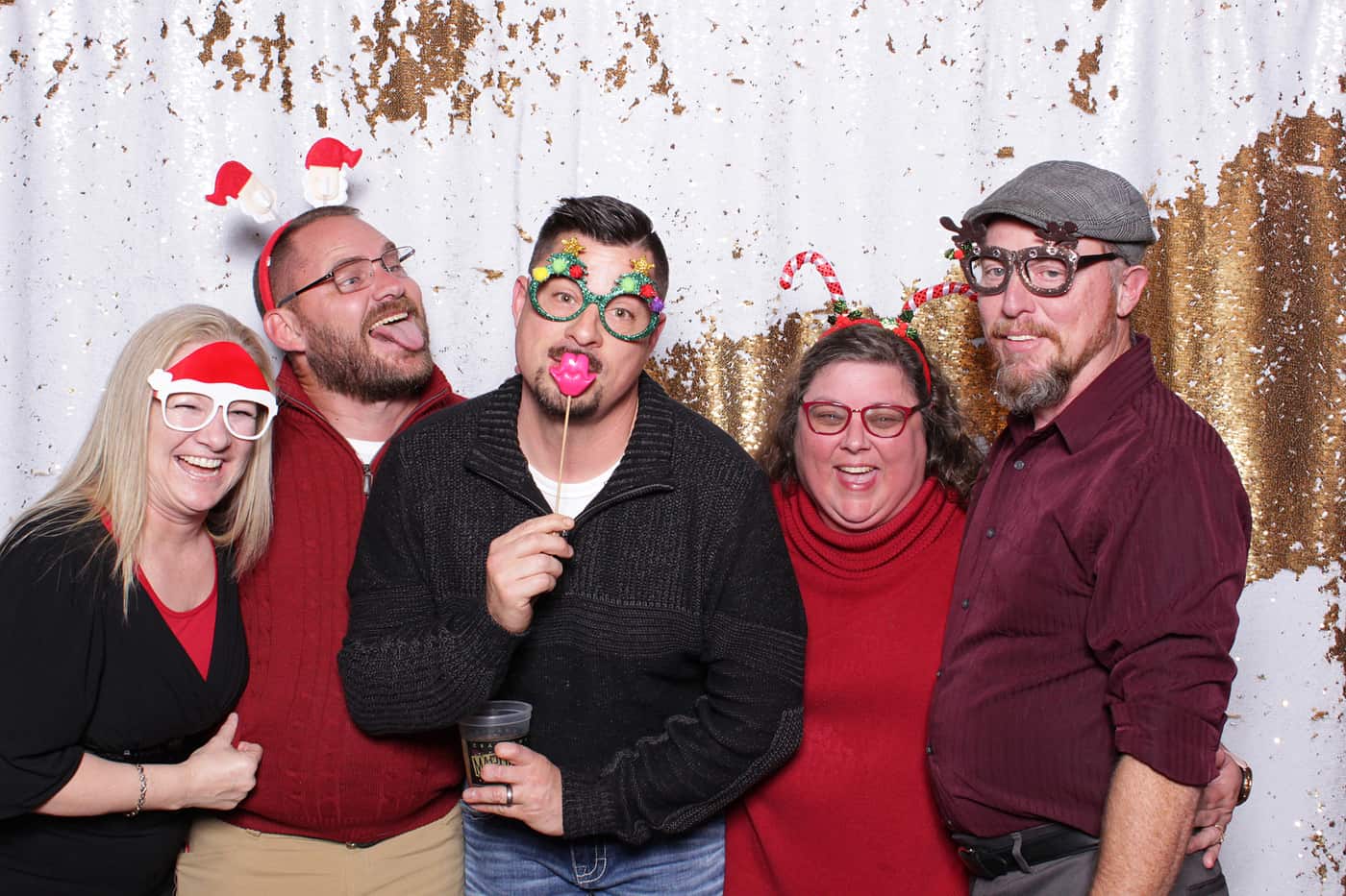 company Christmas party photo booth