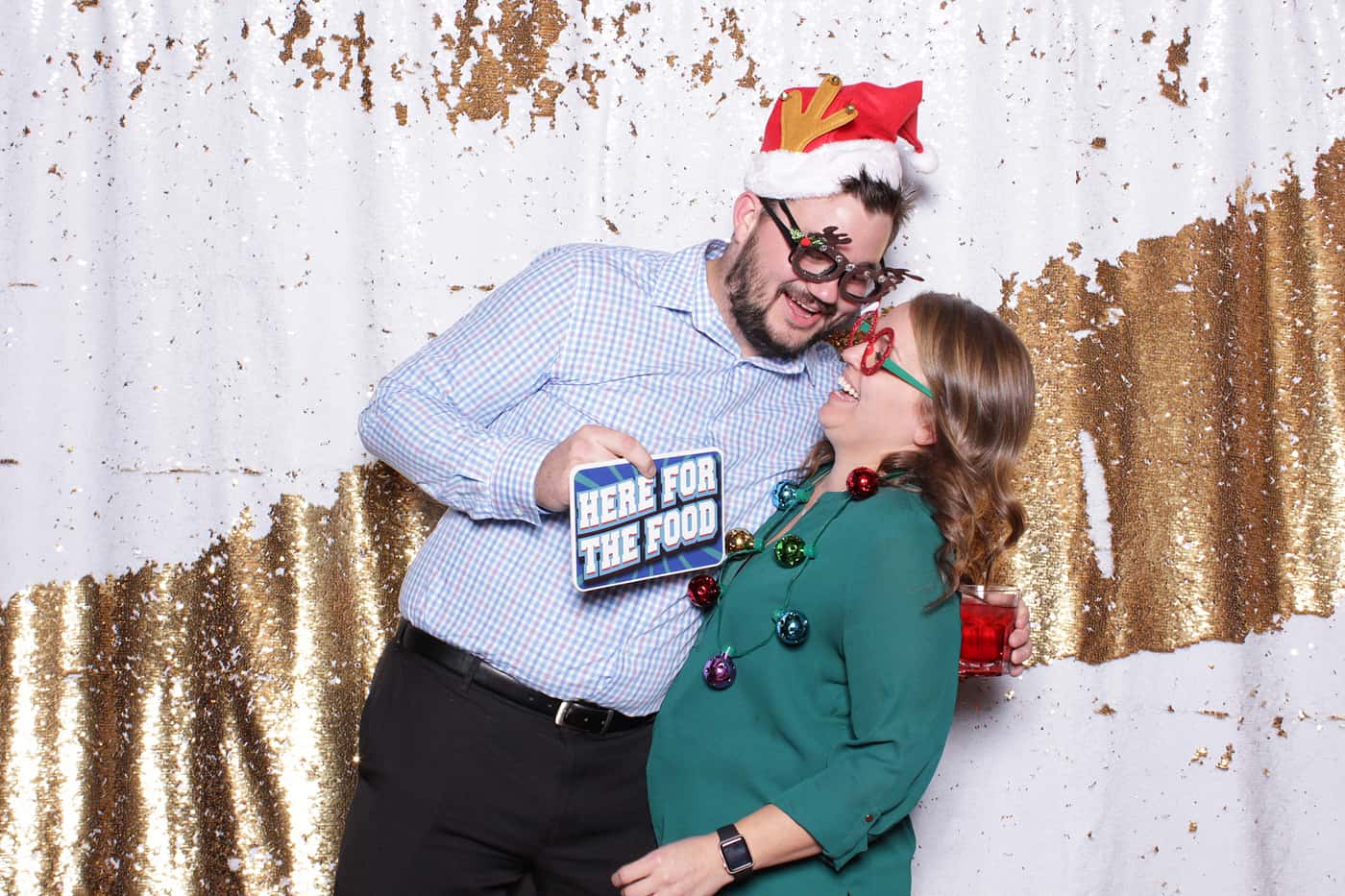 company Christmas party photo booth