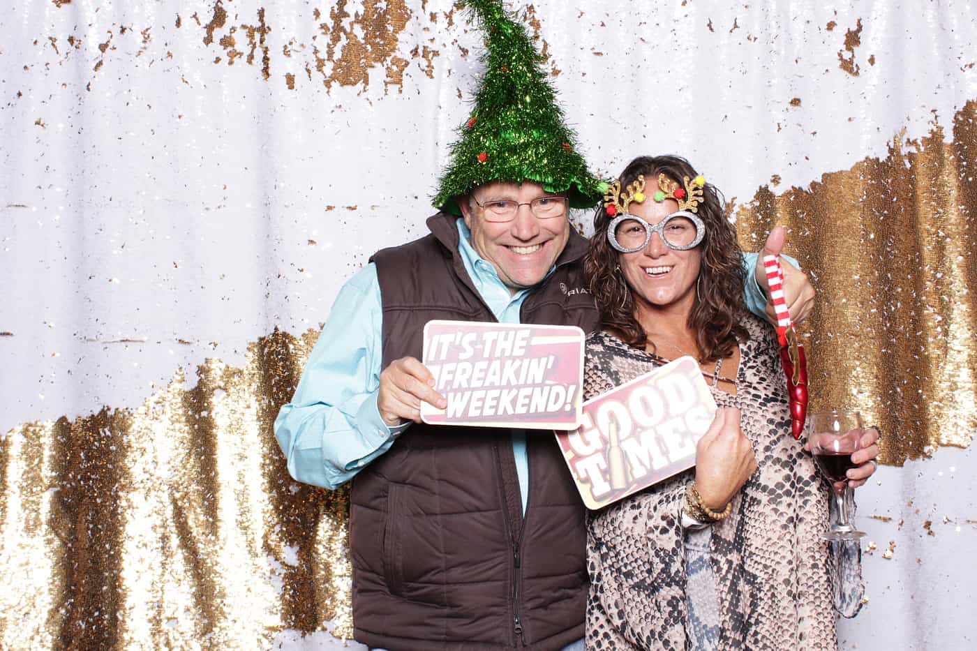 company Christmas party photo booth