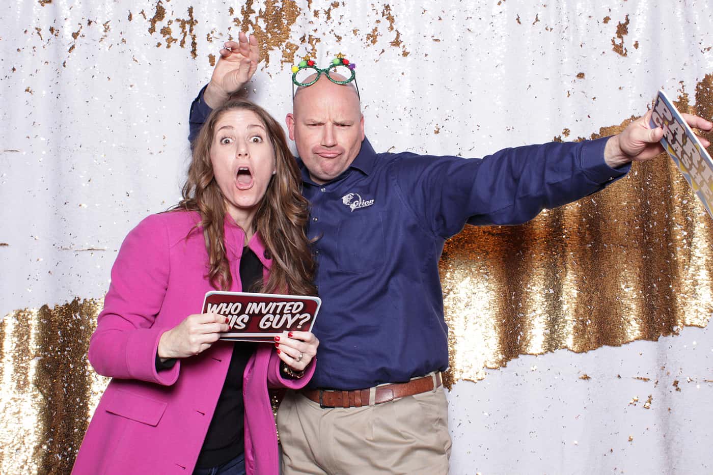 company Christmas party photo booth