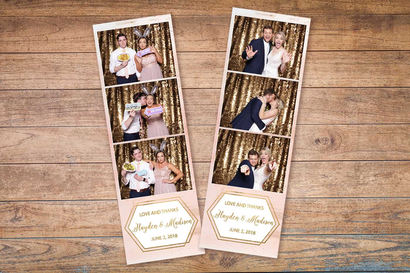 Peach Watercolor Photo Booth Template