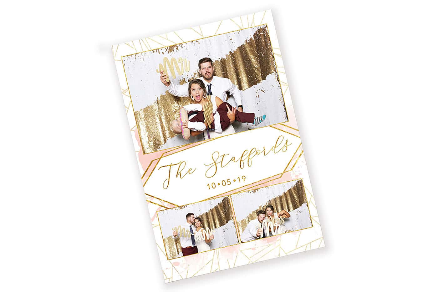 Blush Geometric Photo Booth Template
