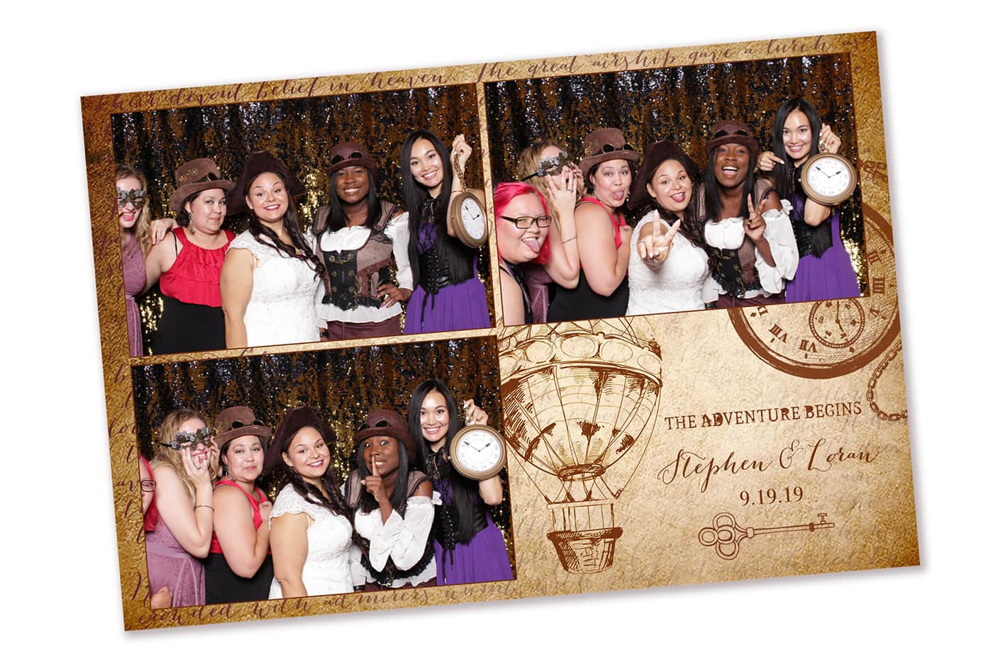 Steampunk Photo Booth Template