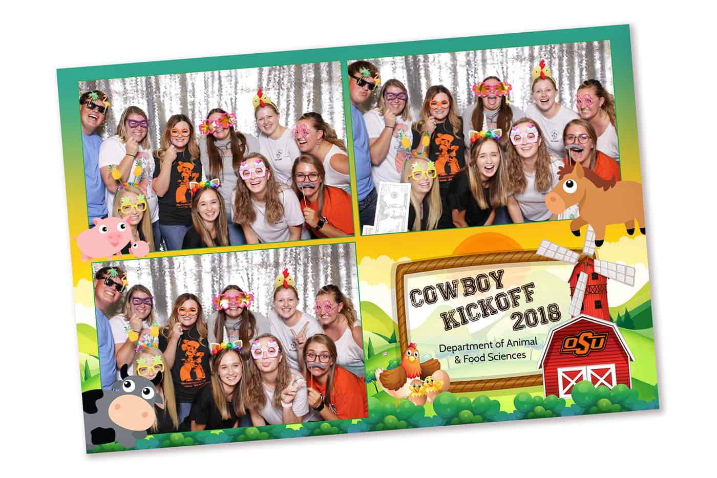 Farm Animal Photo Booth Template