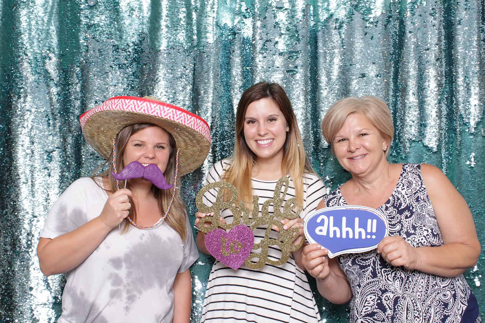 photo booth at an Oklahoma bridal show