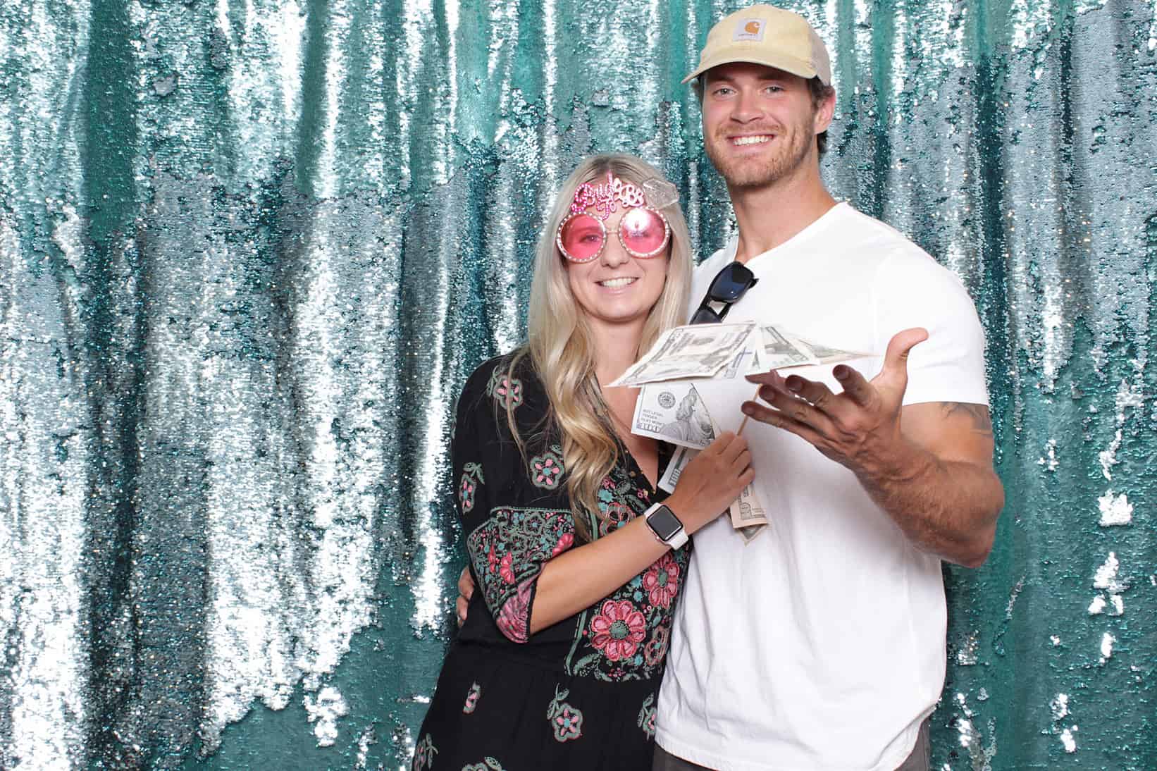 photo booth at an Oklahoma bridal show