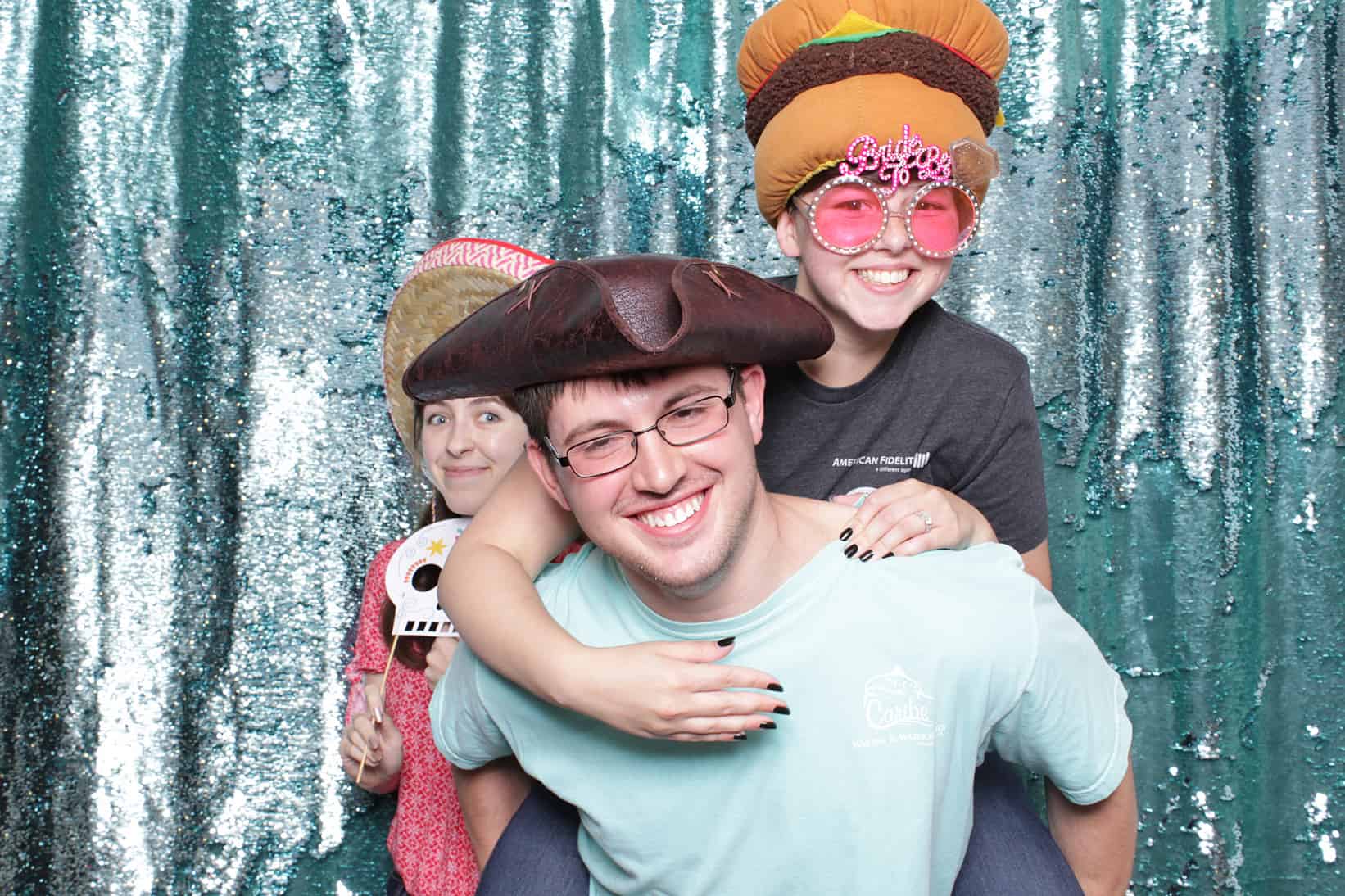photo booth at an Oklahoma bridal show