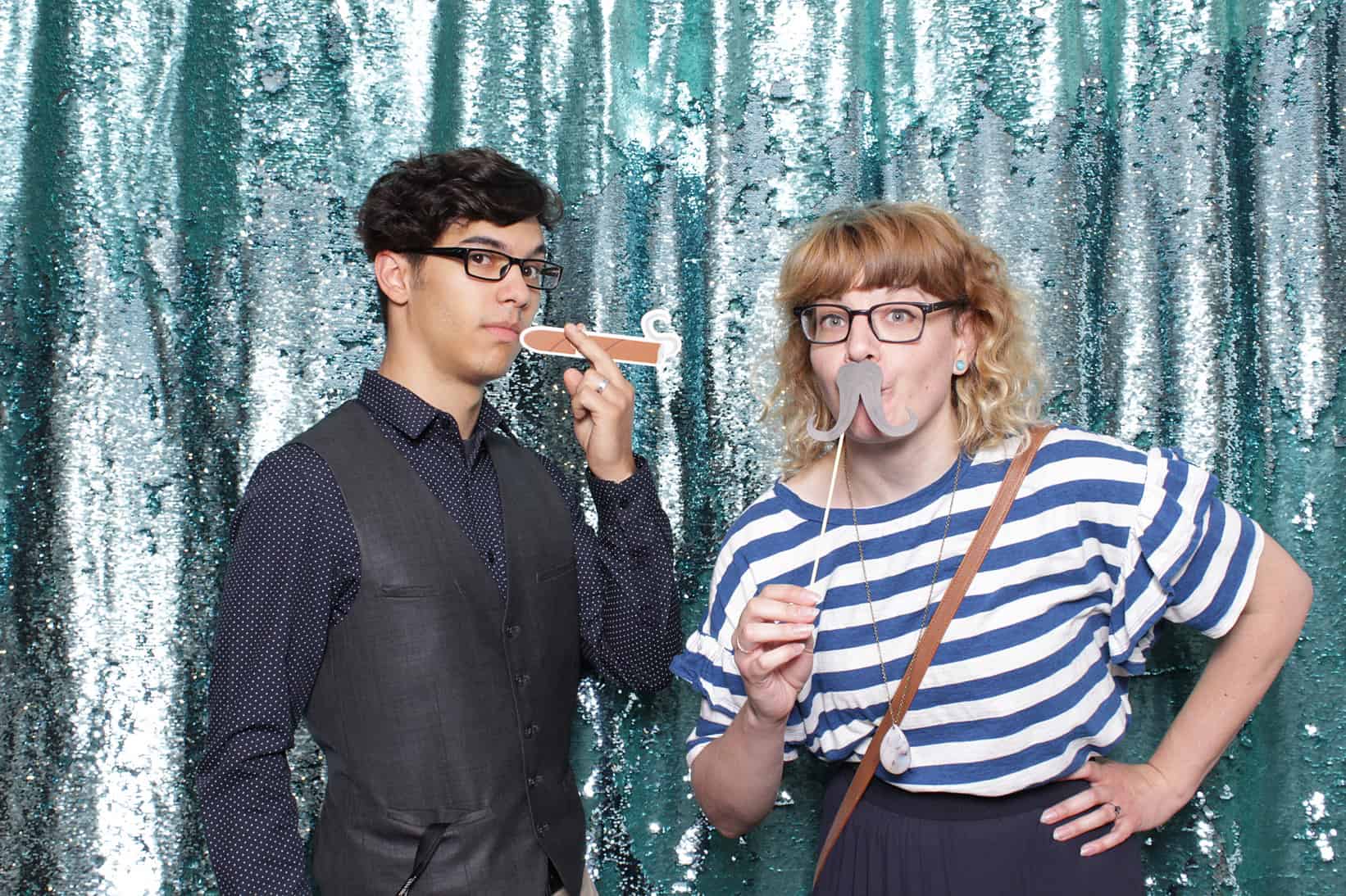 photo booth at an Oklahoma bridal show