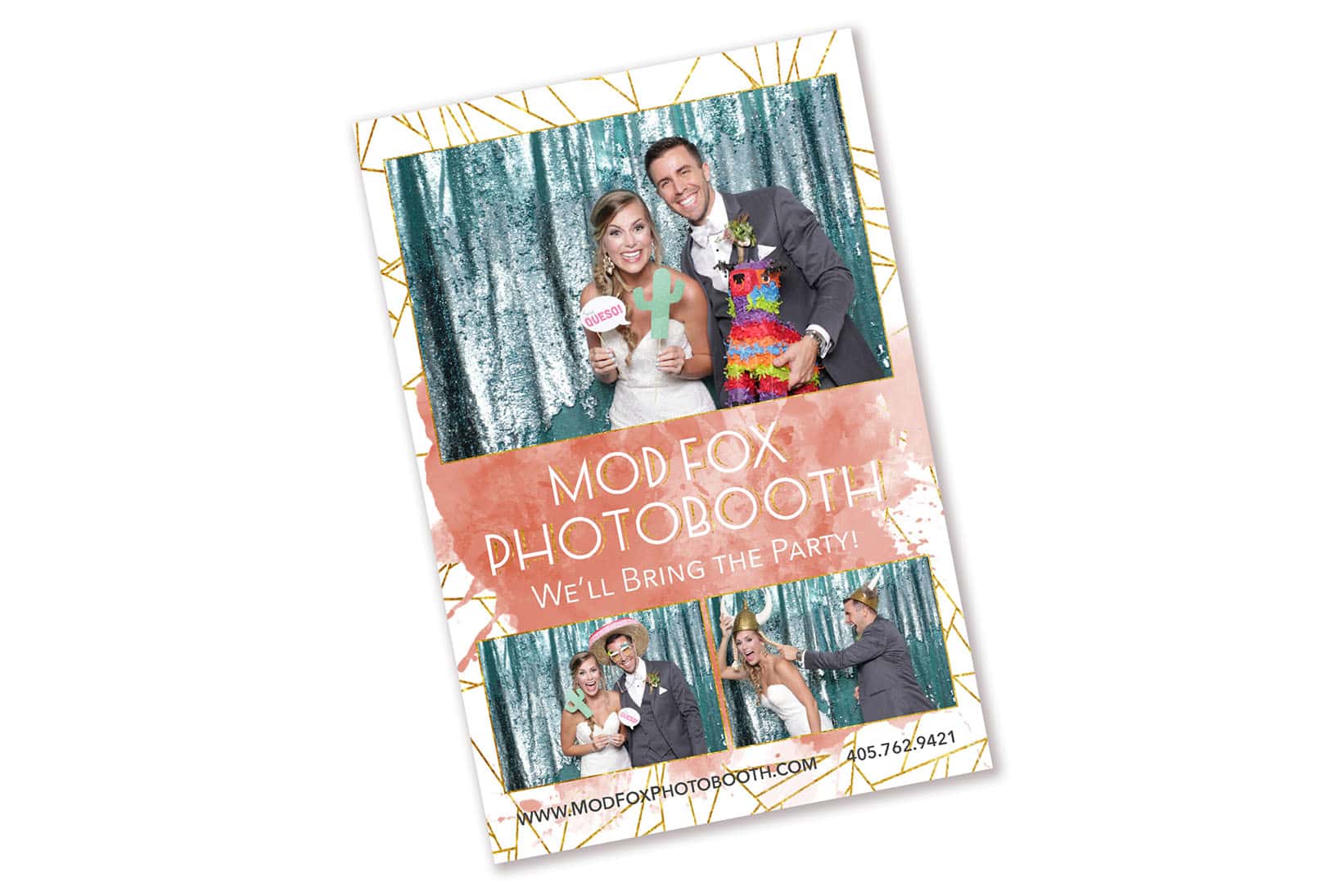 photo booth at an Oklahoma bridal show