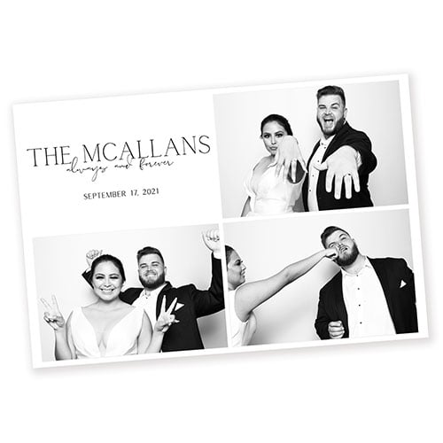 black and white 4x6 photo booth template