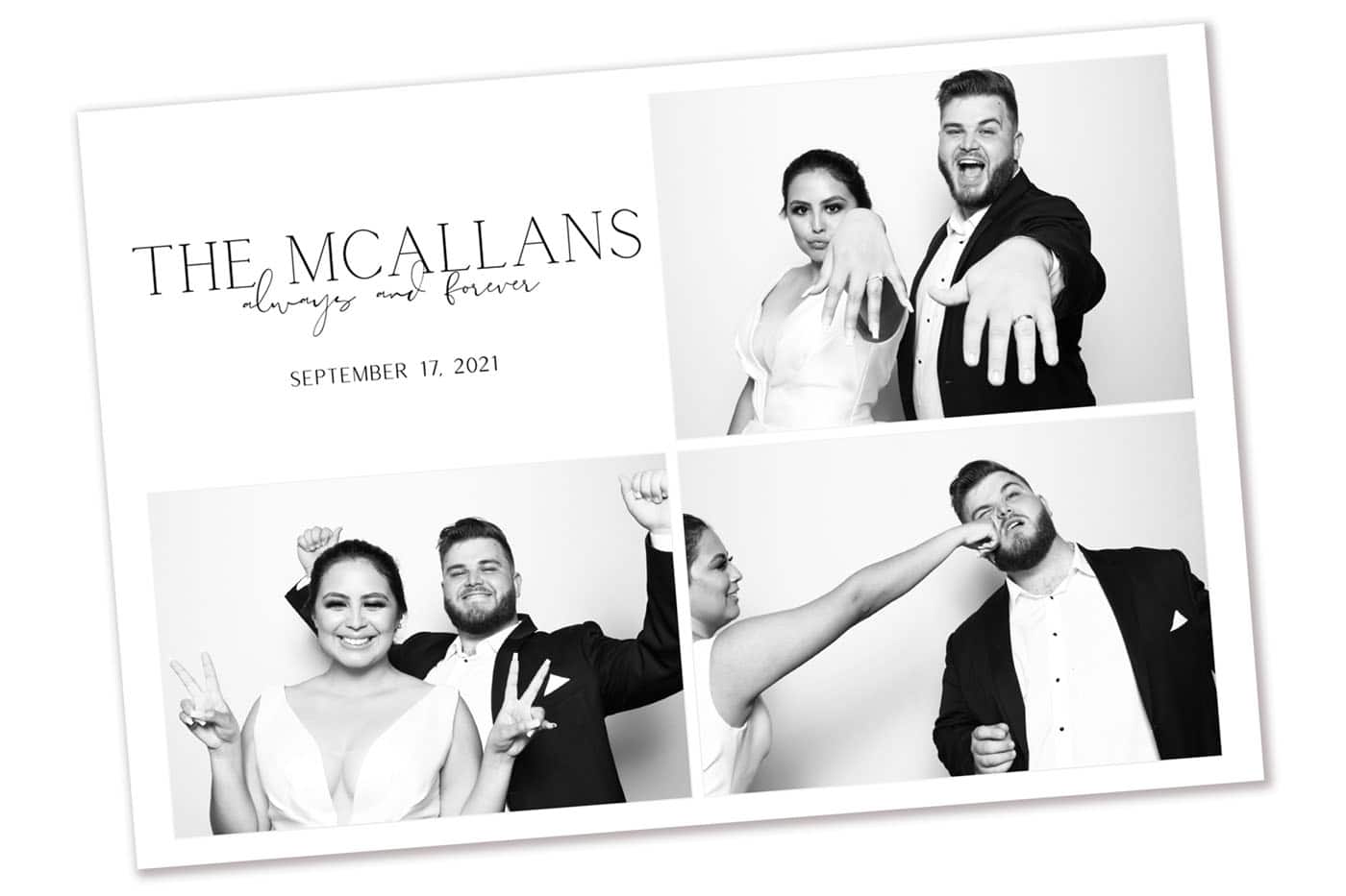 Black and White Photo Booth Template