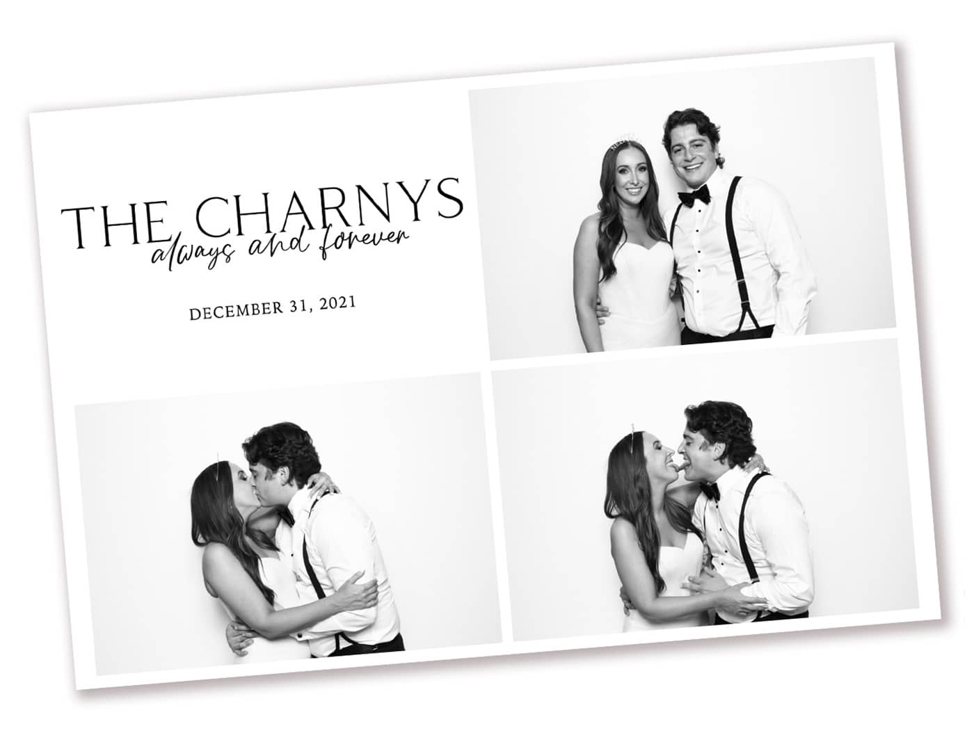 Black and White Photo Booth Template