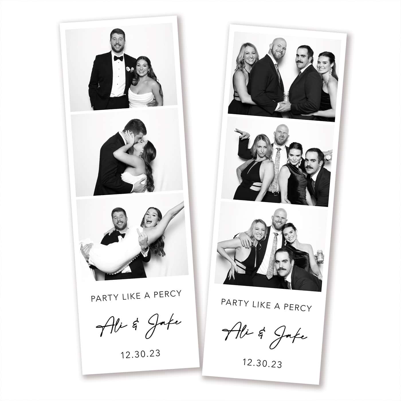 2x6 B&W Photo Booth Template