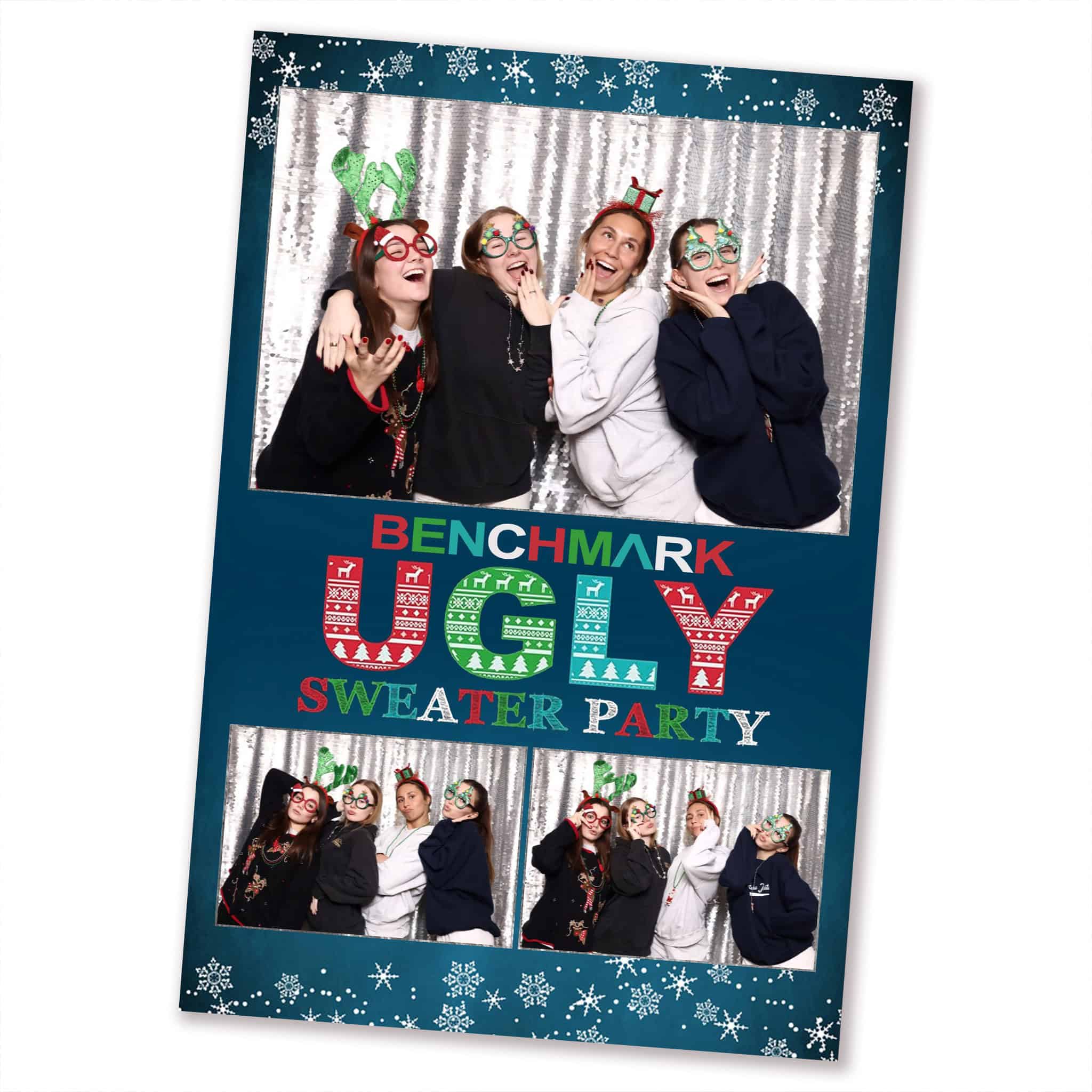 Ugly Sweater Christmas Party Photo Booth Template