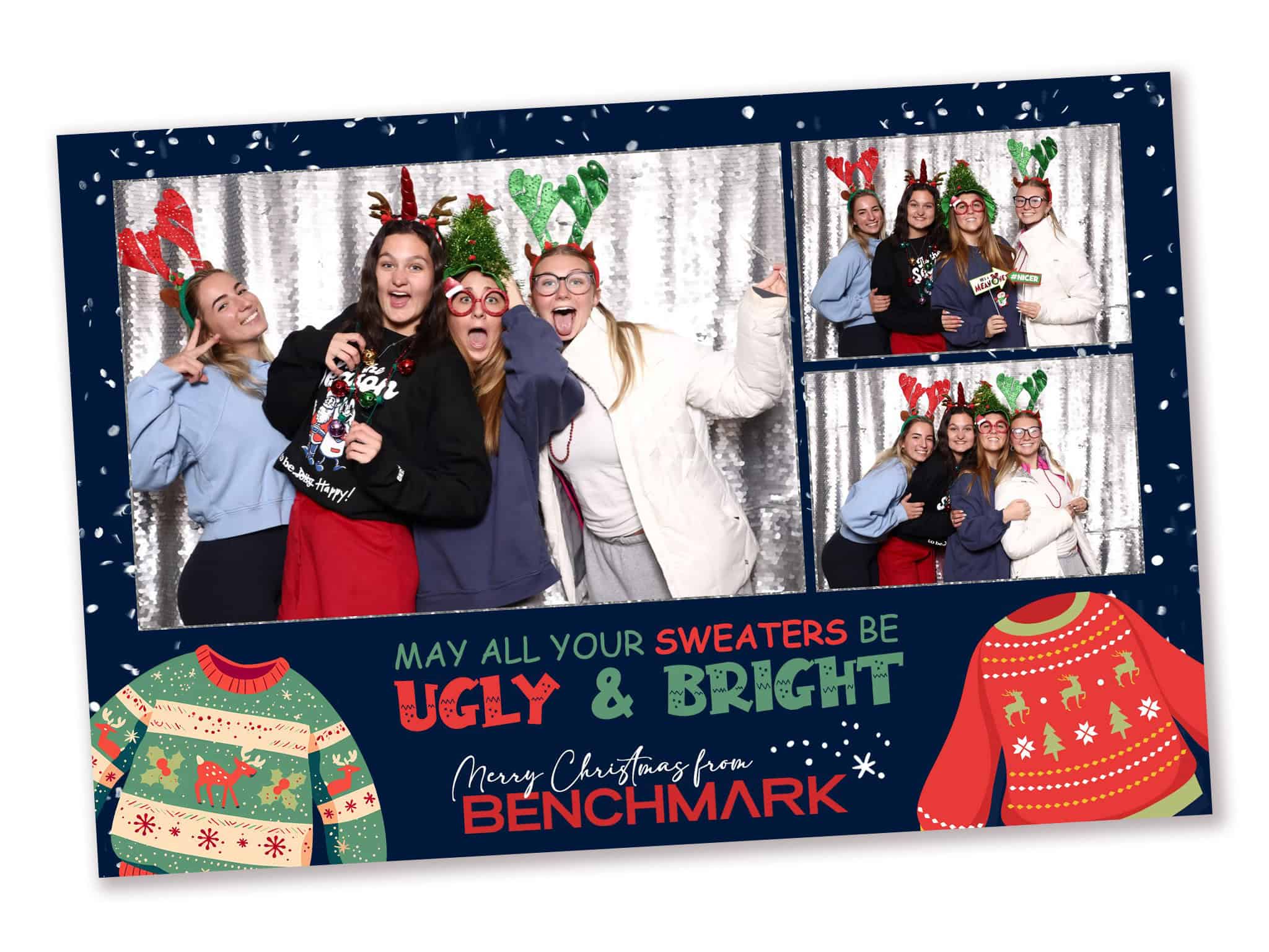 Ugly Sweater Christmas Party Photo Booth Template